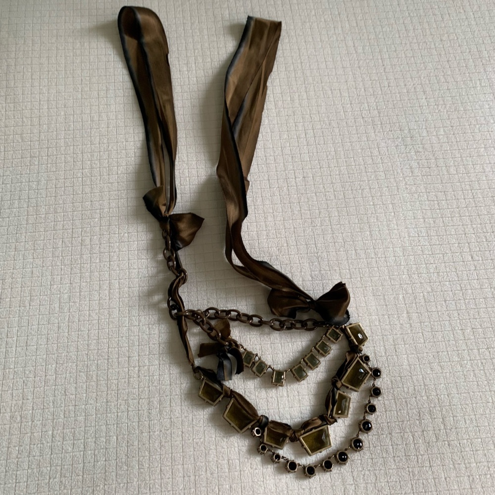 J Crew multi-layer gem necklace - Picture 12 of 14